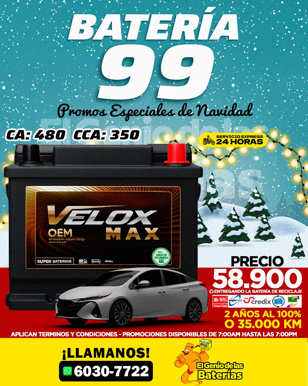Batería Velox Max 99