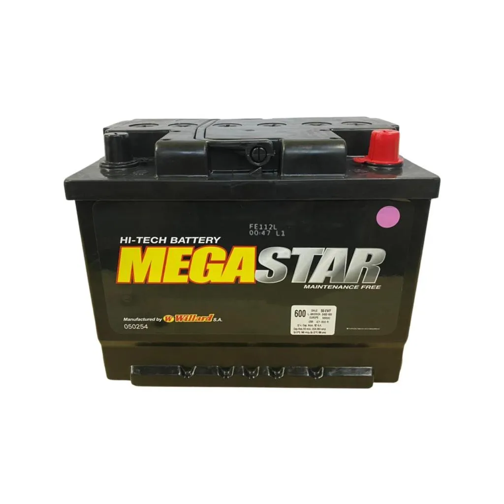 Baterias Megastar Grupo N42R / N50 corte bajo