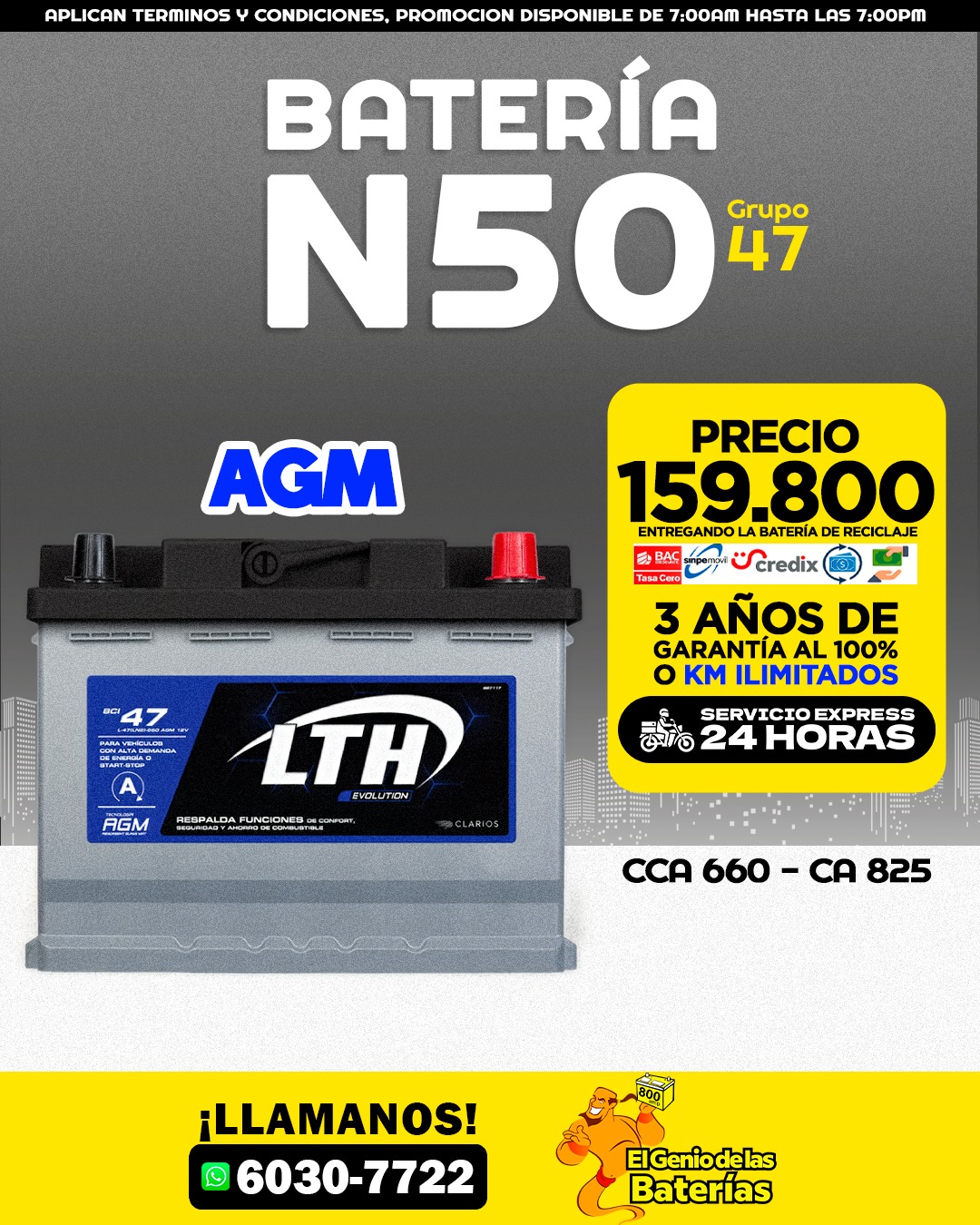  BATERIA LTH AGM 47