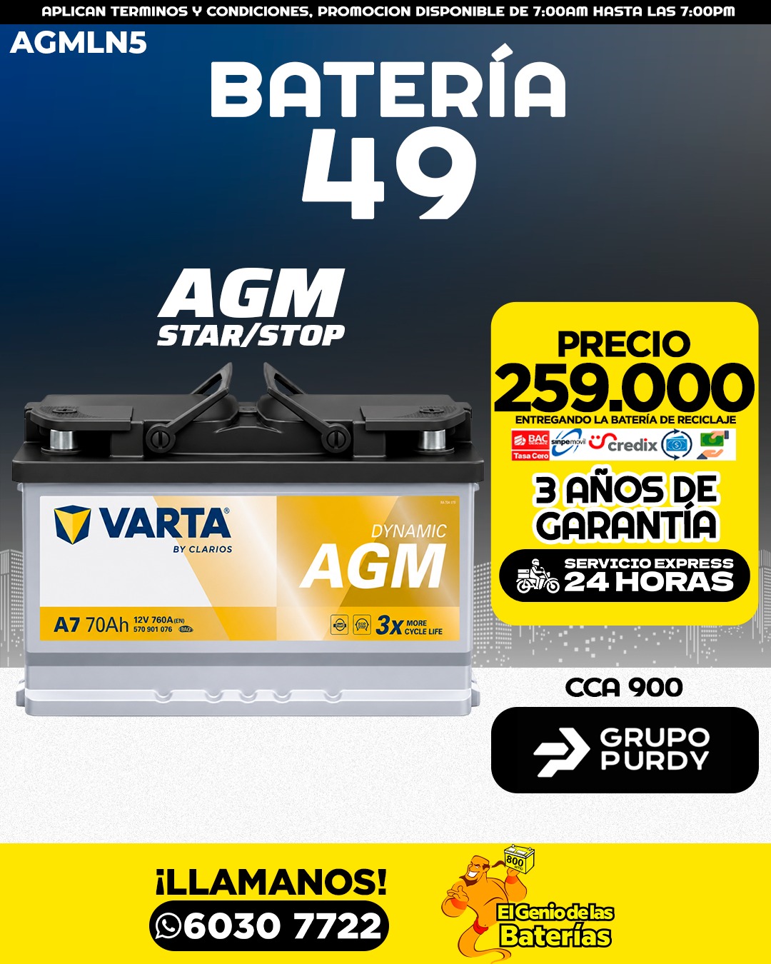 Batería VARTA - 49