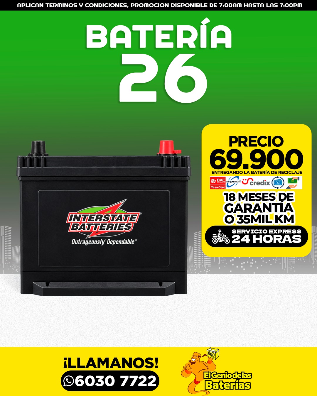 Batería INTERSTATE - 26