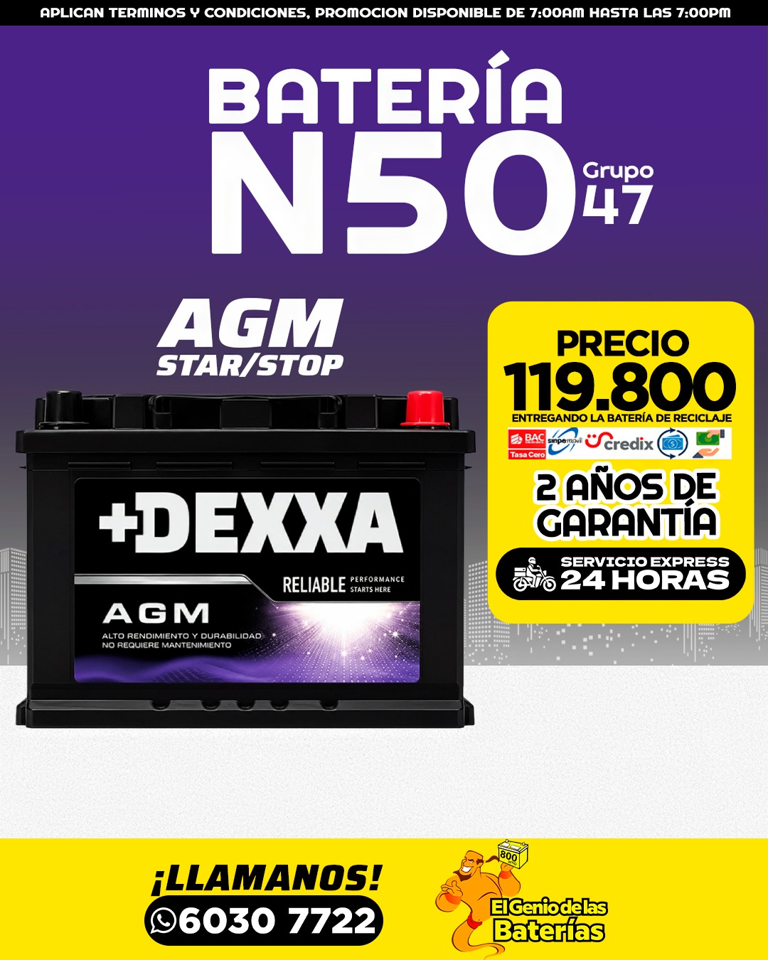 +DEXXA MAX 47/N50 perfil bajo