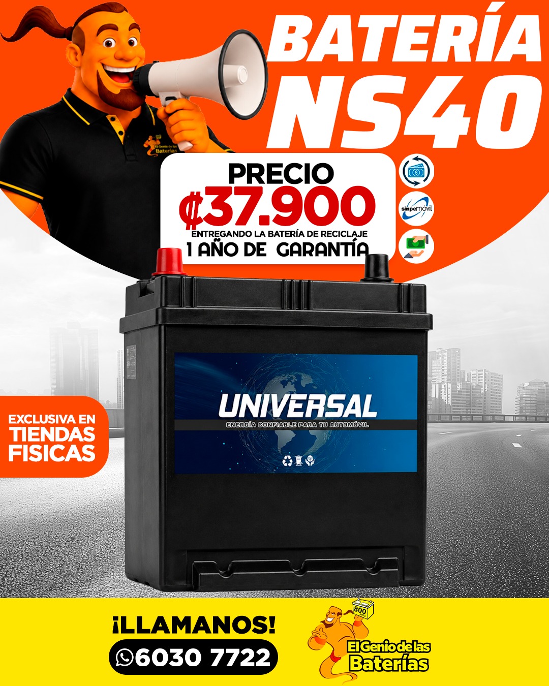 Batería UNIVERSAL - NS40