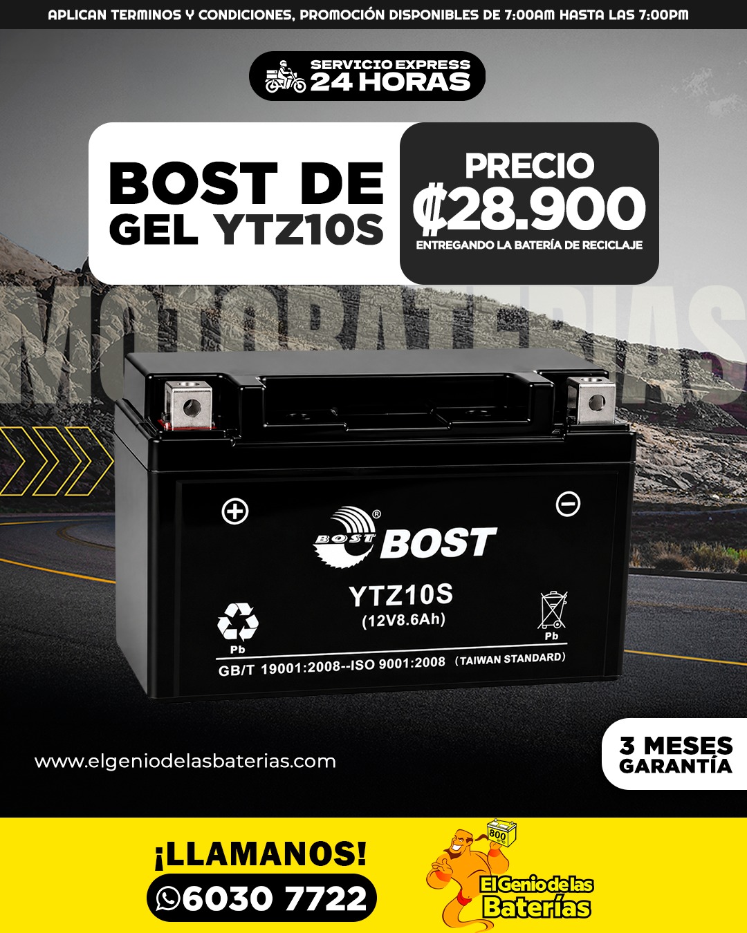 Bateria BOST - YTZ10S