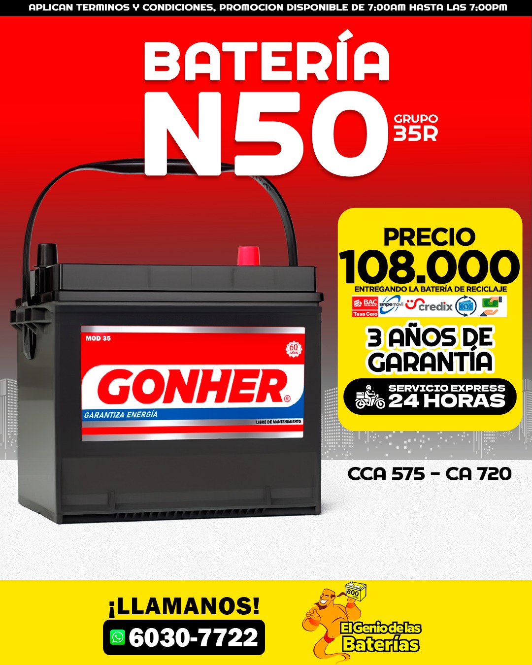 Bateria GONHER  35