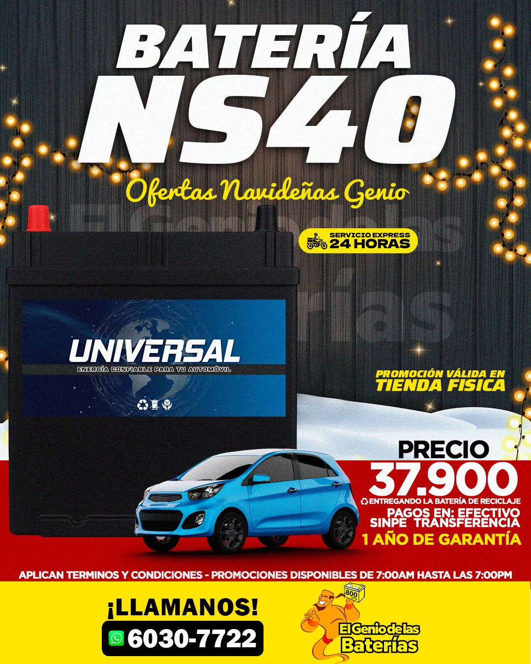  BATERIA UNIVERSAL NS40M 