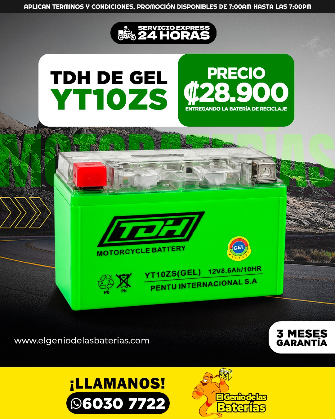 Batería TDH - YT10ZS