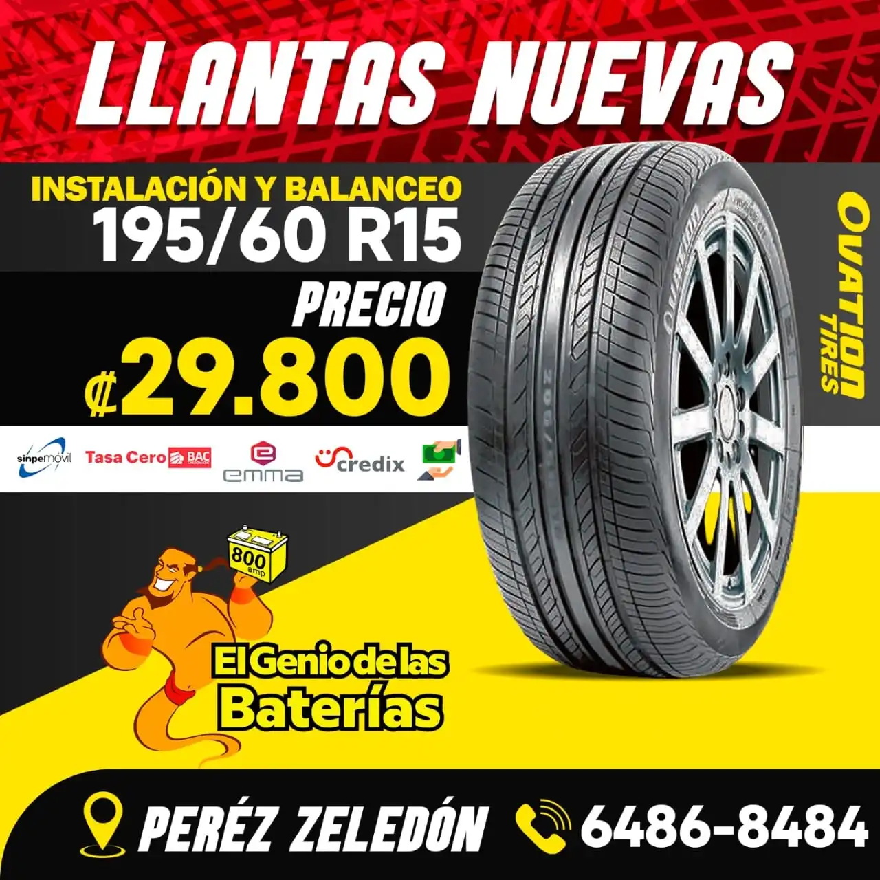 Llantas Ovation Tires Grupo 195/60 R15
